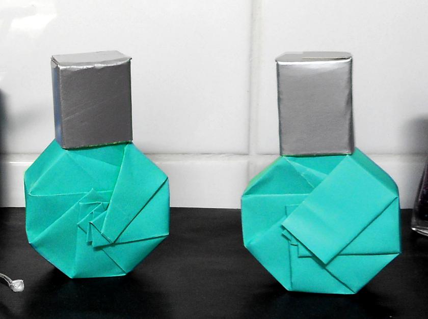 Ronde Origami Flesjes