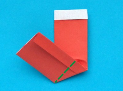 how to fold an origami santa sock