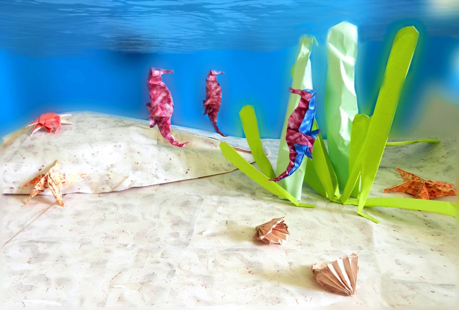 Origami ocean animals