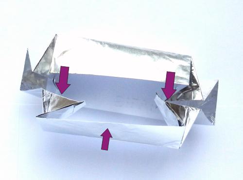Make Origami silver bars
