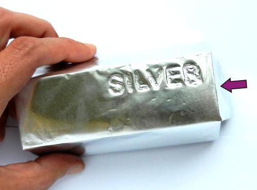 Zilverstaven maken van aluminiumfolie