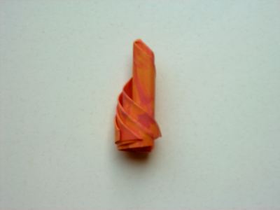 folding a simple origami flower