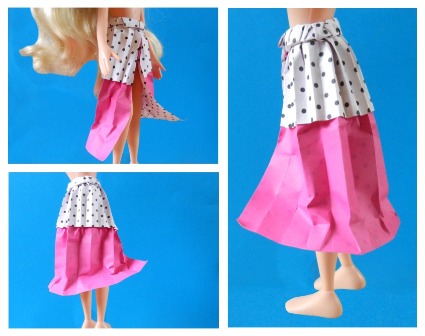 cute origami summer skirt