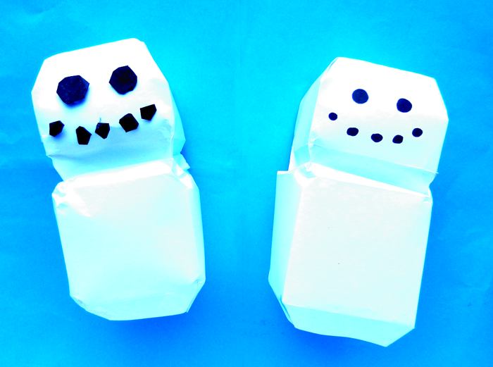 Origami Snowmen