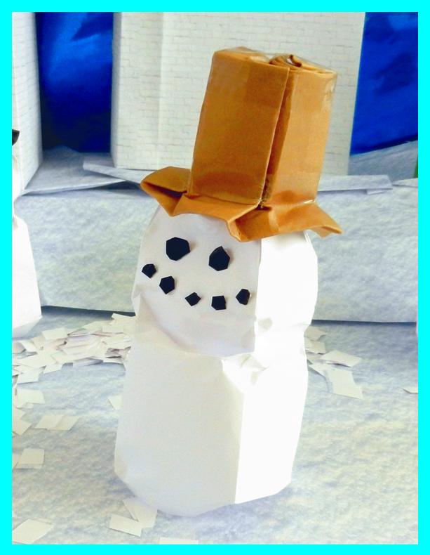 Origami snowman