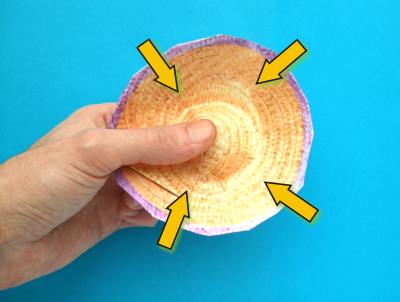 how to fold an origami sombrero