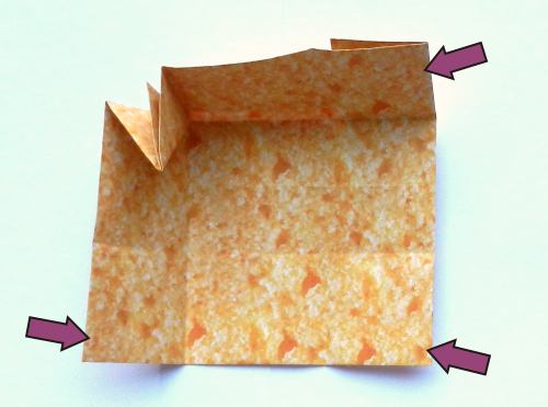 Origami sponge cake diagrams
