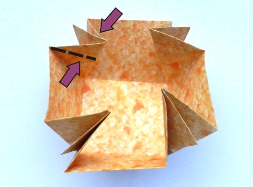 Origami sponge cake diagrams