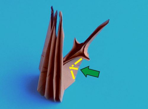 origami spooky tree with raven folding instructions