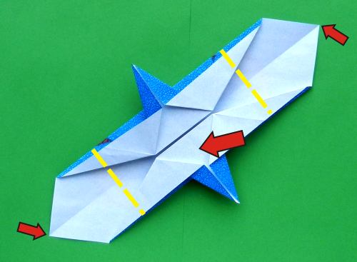 detailed instructions for folding an origami Stegosaurus