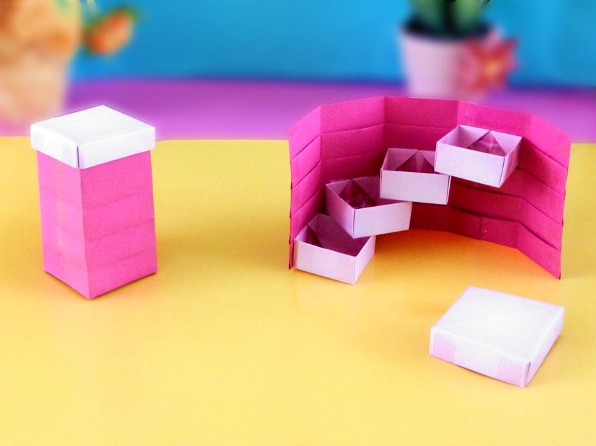 Origami Stepper Box