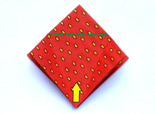 origami strawberry gift box folding instructions