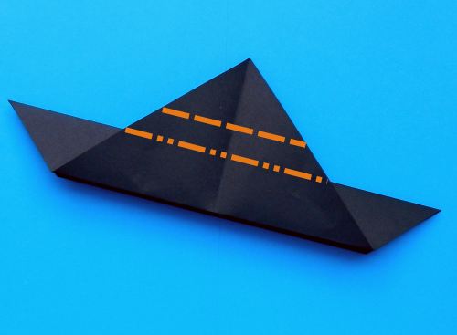 How to fold an origami submarine