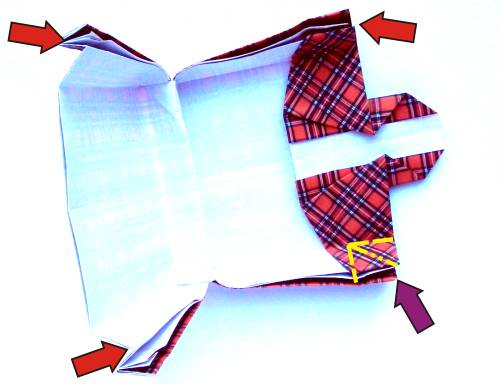 Origami suitcase folding instructions