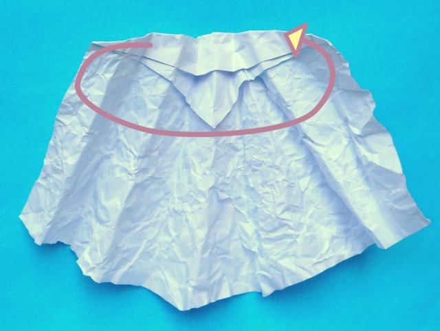 Fold an Origami beach skirt