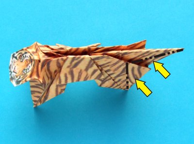 zelf een tijger van papier knutselen