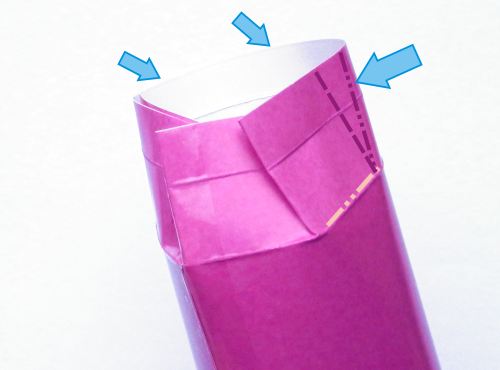 Origami tube folding instructions