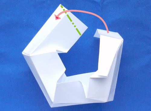 Origami vase folding tutorial