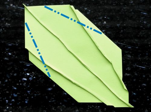 origami veined leaf folding instructions