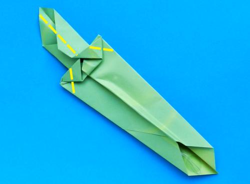 Origami flesh eating plant folding instructions