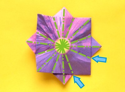 Een Violet bloem knutselen van papier