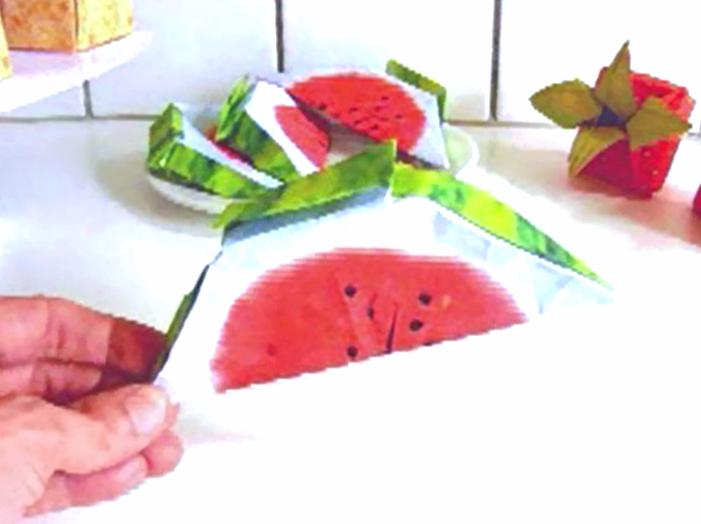 Origami Watermeloen