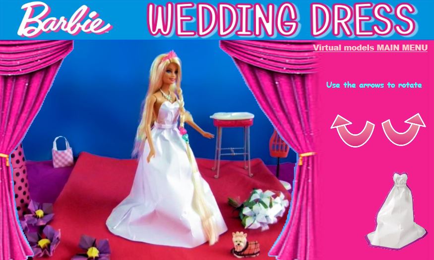 Barbie wedding dress fashion show