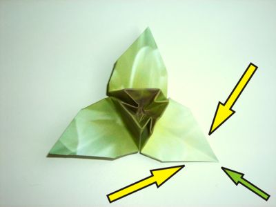 diagrammen voor een wit origami bloemetje