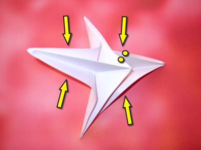 origami bloemetje