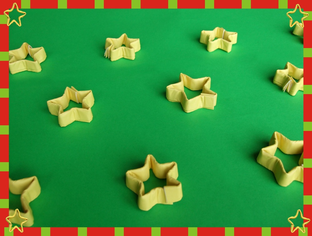 free printable origami card with lots of cute stars