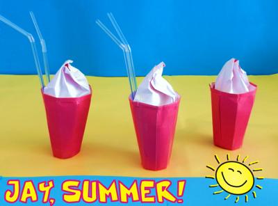 Milkshakes zomer kaartje