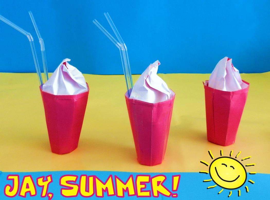 Milkshakes zomer briefkaartje