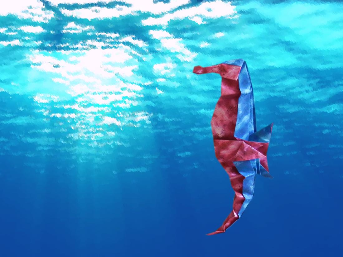 Origami Seahorse