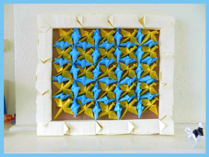 Origami schilderij
