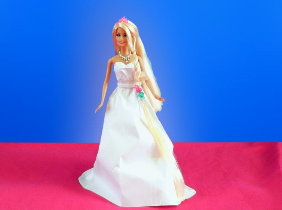 Origami wedding dress
