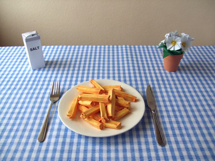 Origami french fries