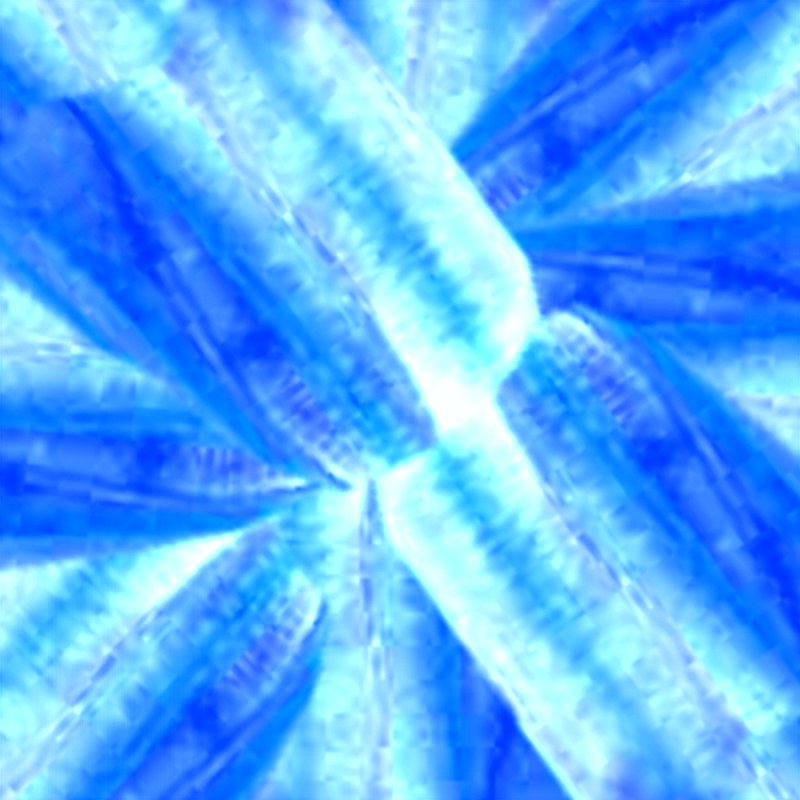 knutselpapiertje voor het vouwen van een blauwe bloem