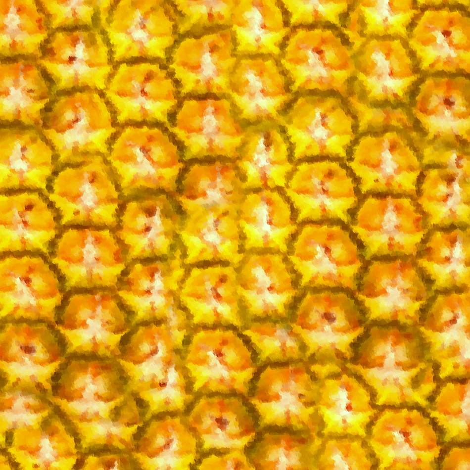 Uitprintbaar ananas patroon