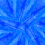 papier met blauwe print voor het maken van een iris