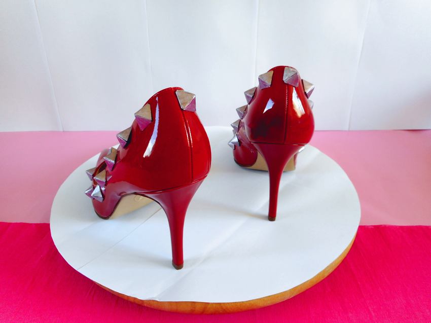 High Heels with Origami Studs