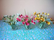 legpuzzel met kleine kleurige kawaii bloemetjes