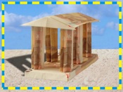 Greek temple folded of money