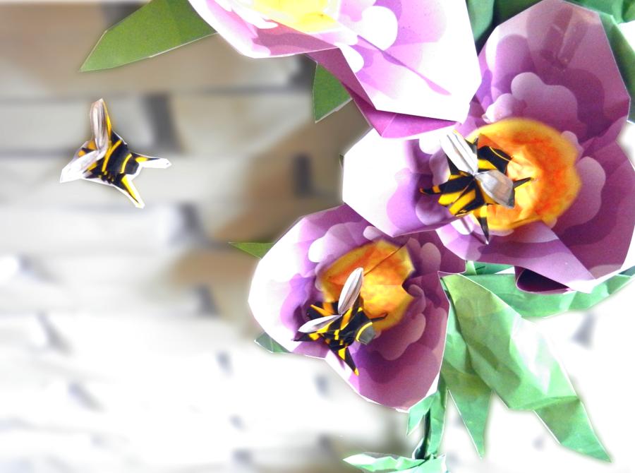 Origami Bumblebees