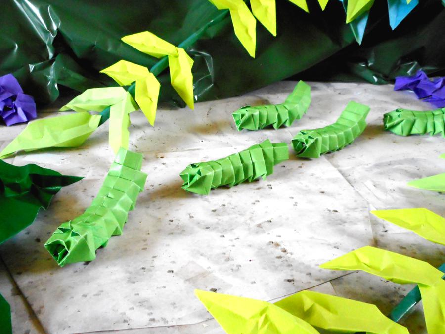 Origami Caterpillars