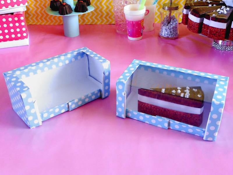 Origami cake boxes