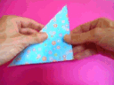 Origami outside reverse vouw