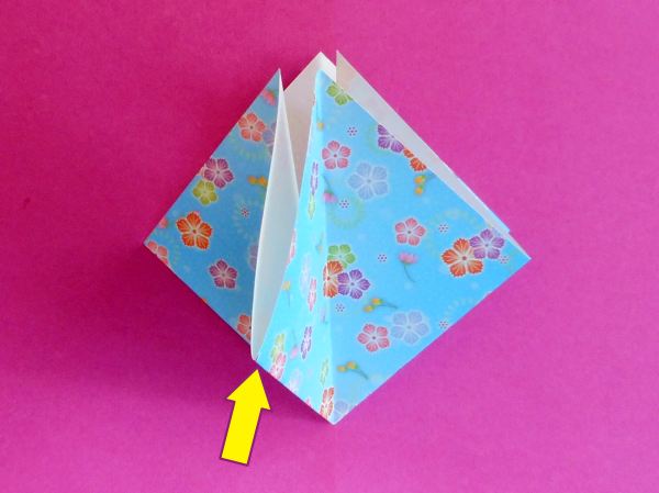 Origami squash vouw