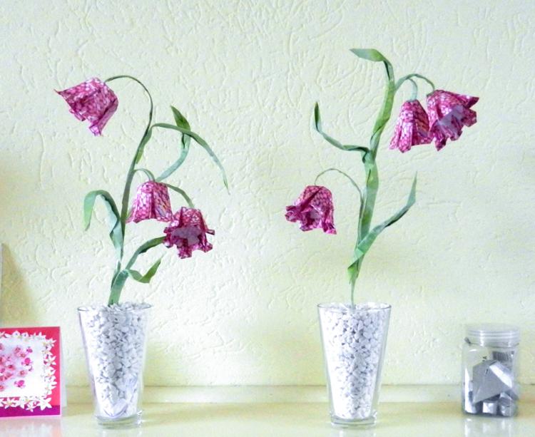 Origami bloemen