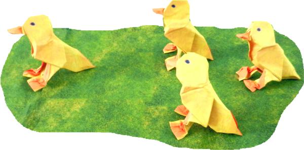 Origami Baby Ducks