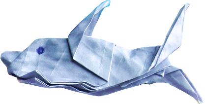 Origami dolfijn